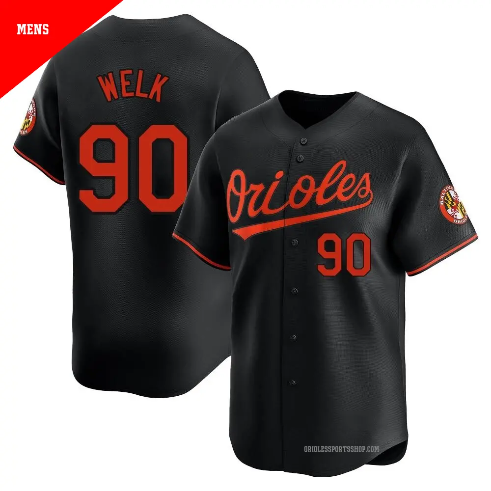 Men's #90 Toby Welk Baltimore Orioles Gray Replica Road Jersey